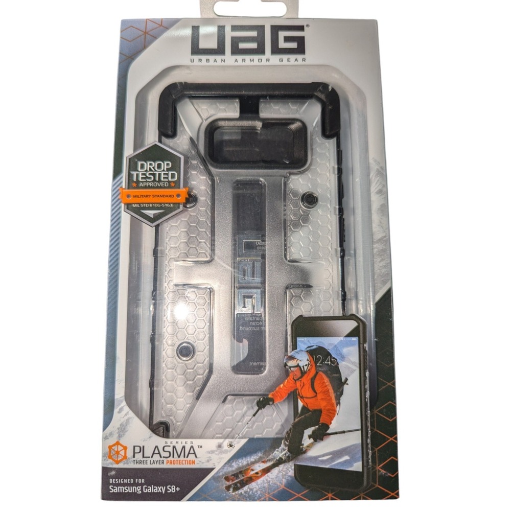 W9. UAG‎ Urban Armor Gear Plasma Phone Case for Samsung Galaxy S8+ Clear/Black